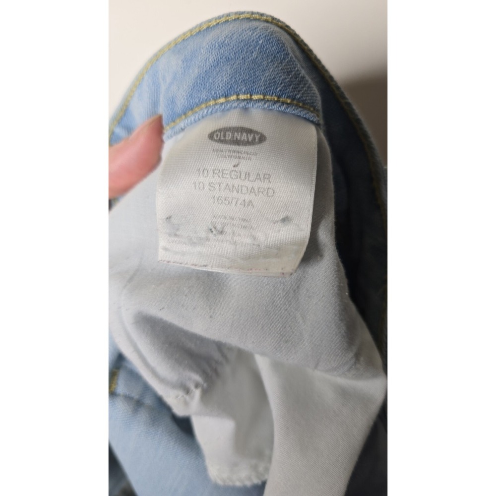 Old Navy Womens Jeans Regular Fit‎ Straight Leg Flat Front Light Washed Jeans - Picture 3 of 6